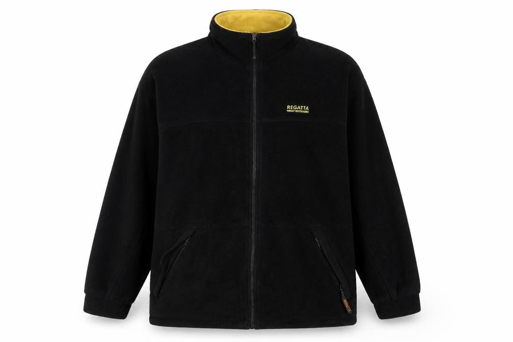 Regatta Men's Black XL Basic Jacket, Stand-Up Collar