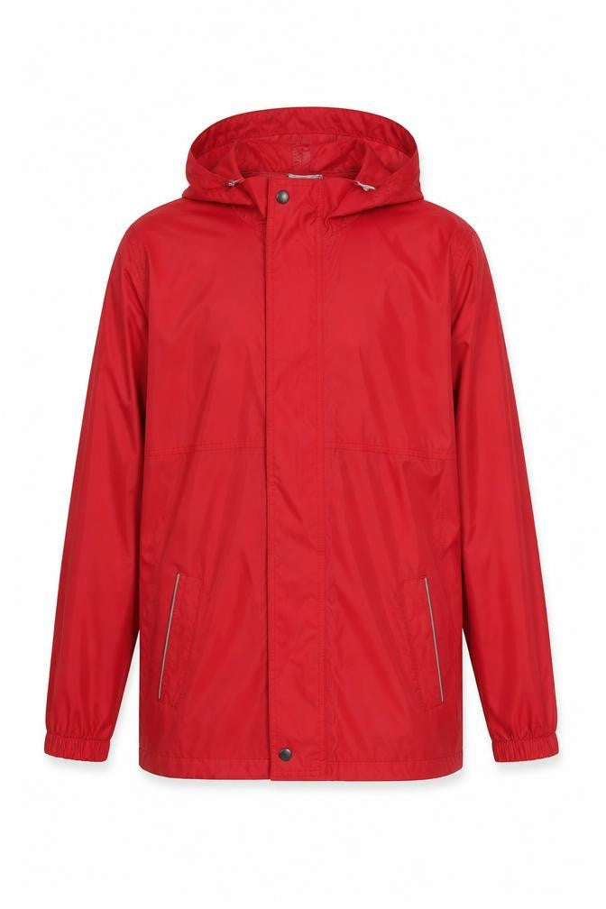 Regatta Men's Red 34 Rain Coat Jacket Hooded Waterproof