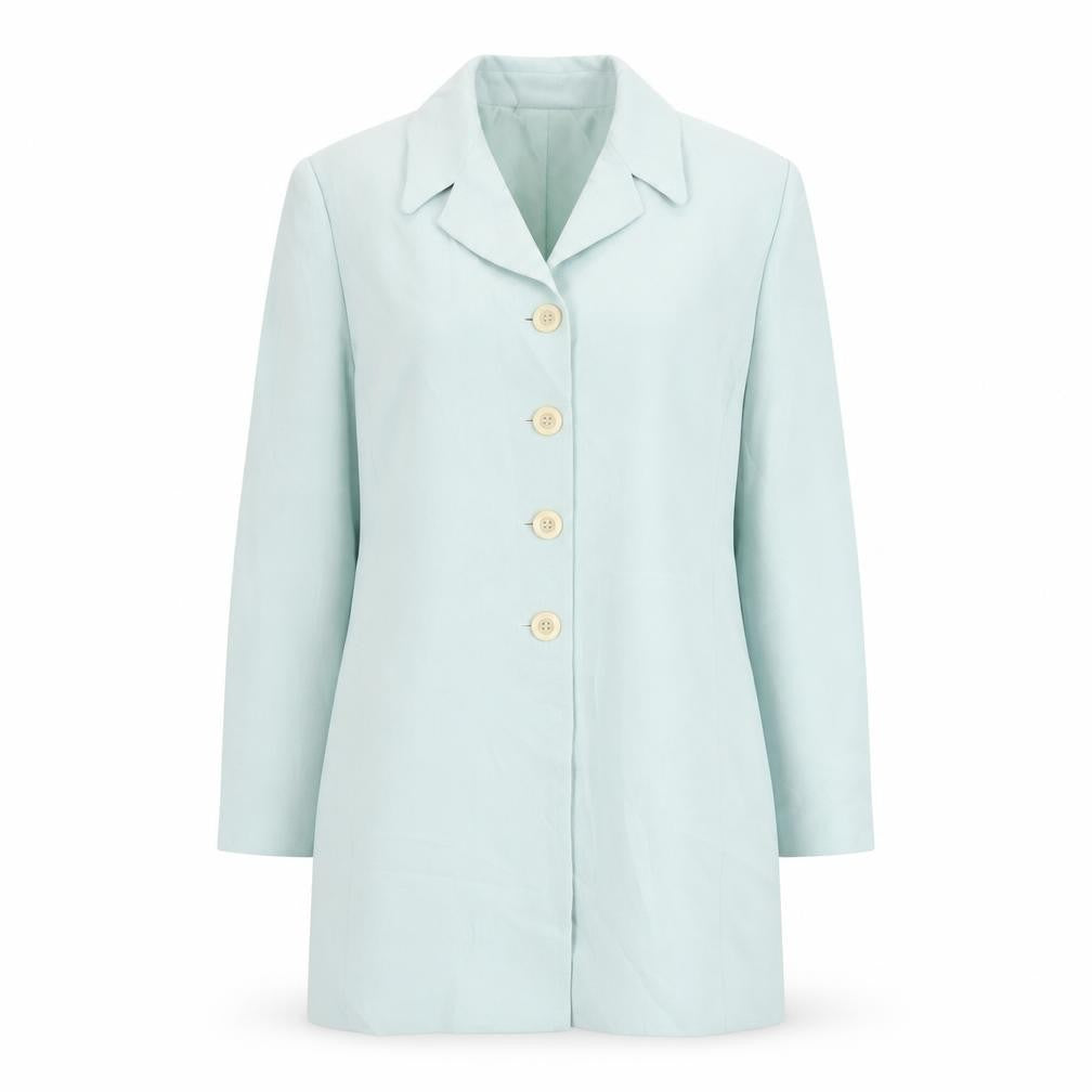 Viyella Women's Green Long Crepe Blazer - UK 8