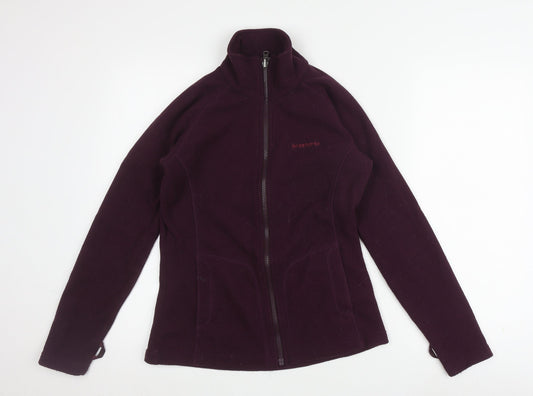 brasher Women’s Purple Full Zip Fleece Sweatshirt, Size 10