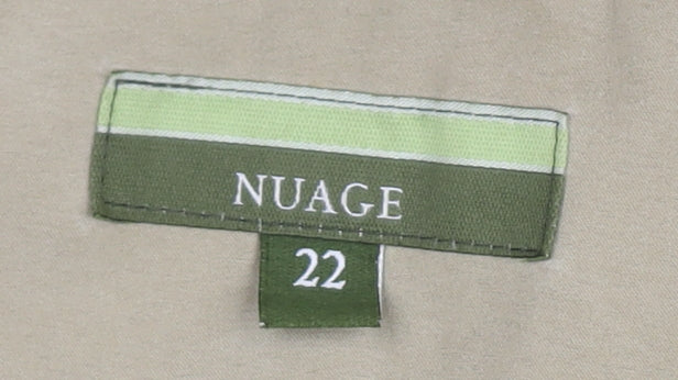 Nuage Women's Beige Mid-Length Jacket Size 22