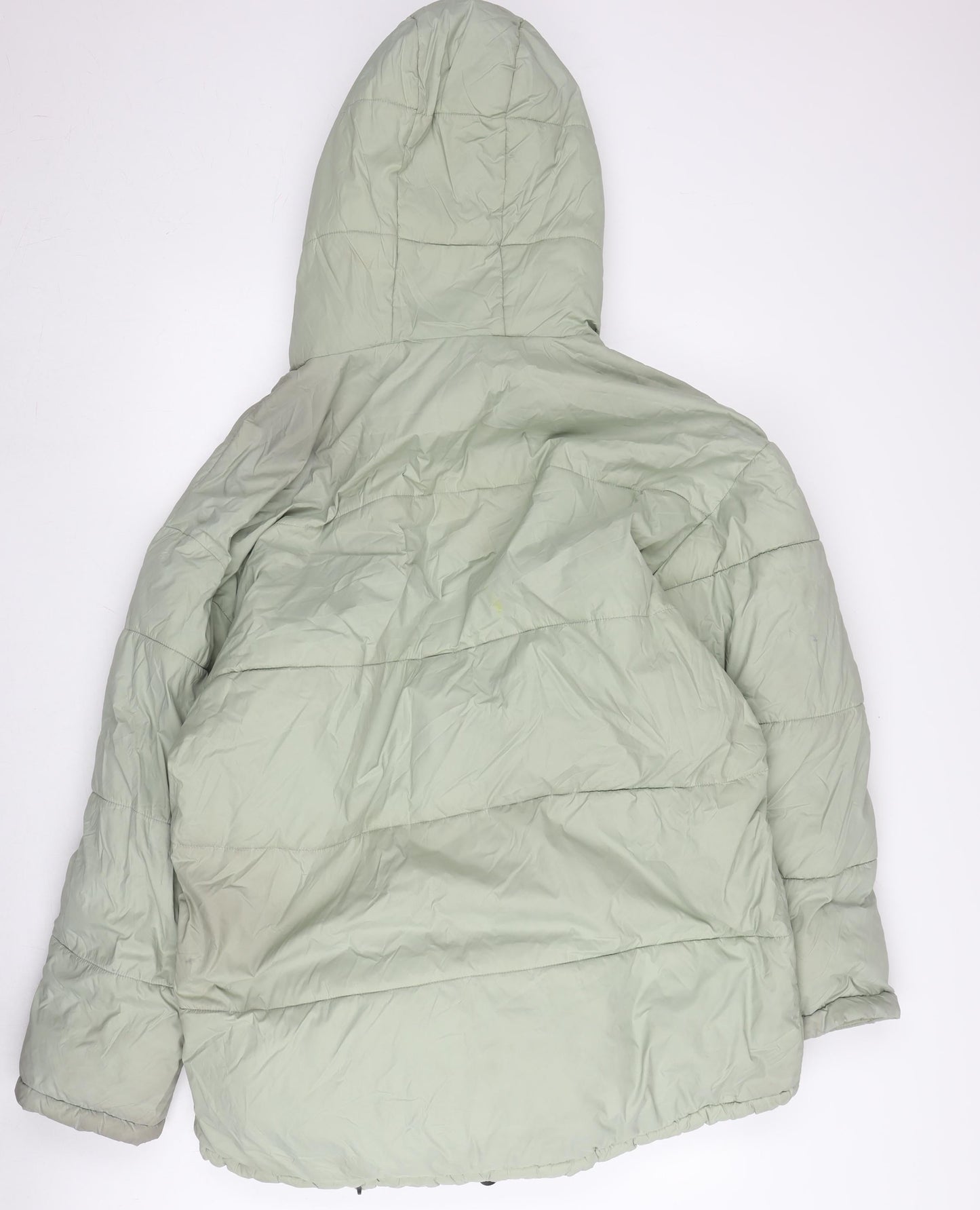 iets frans... Unisex Green Puffer Jacket, Hooded