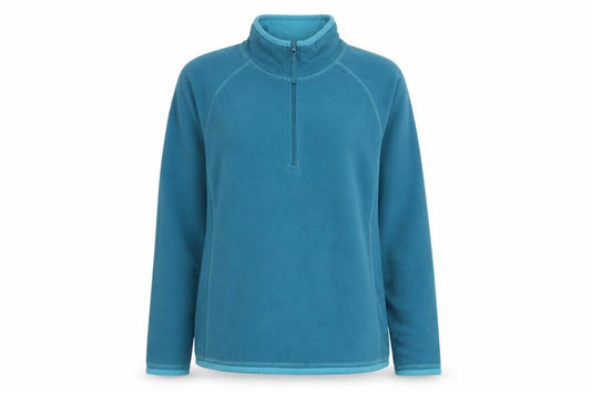 Mountain Warehouse Women Blue Fleece Pullover UK 14