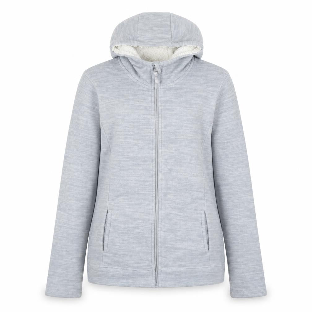 Mountain Warehouse Women's Grey Hooded Fleece Jacket Size 10