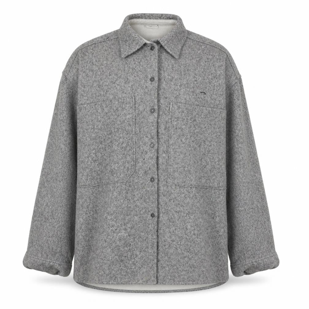 Zara Men's Grey Long Sleeve Knit Shirt - Size S