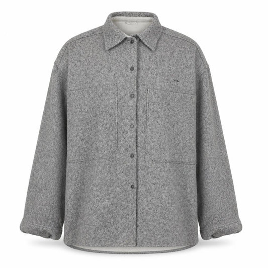 Zara Men's Grey Long Sleeve Knit Shirt - Size S