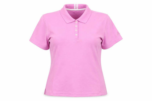 Adidas Women's Pink Polo Shirt M Casual Stretch