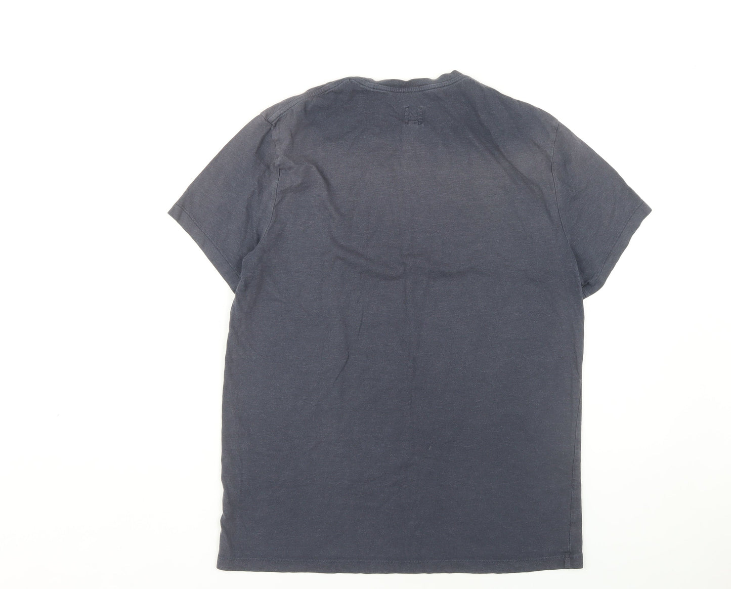 Jack Wills Men's Blue Graphic Print T-Shirt Size S