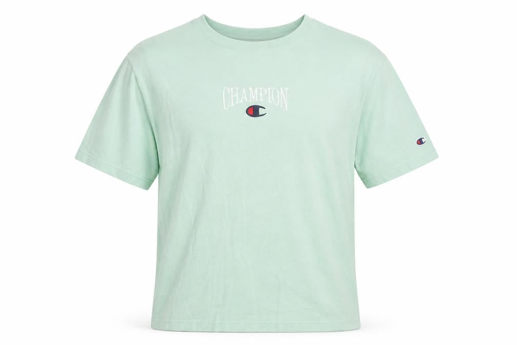 Champion Men's Green T-Shirt, Medium, Short Sleeve