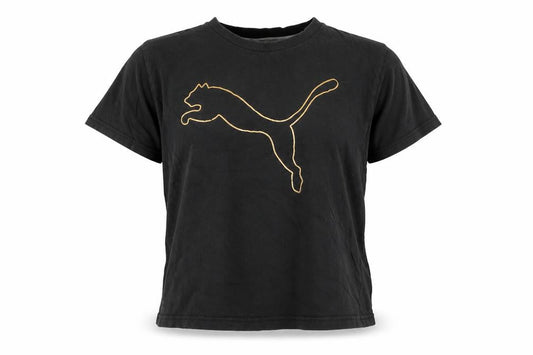 Puma Black Unisex Classic Fit Crew Neck T-Shirt L