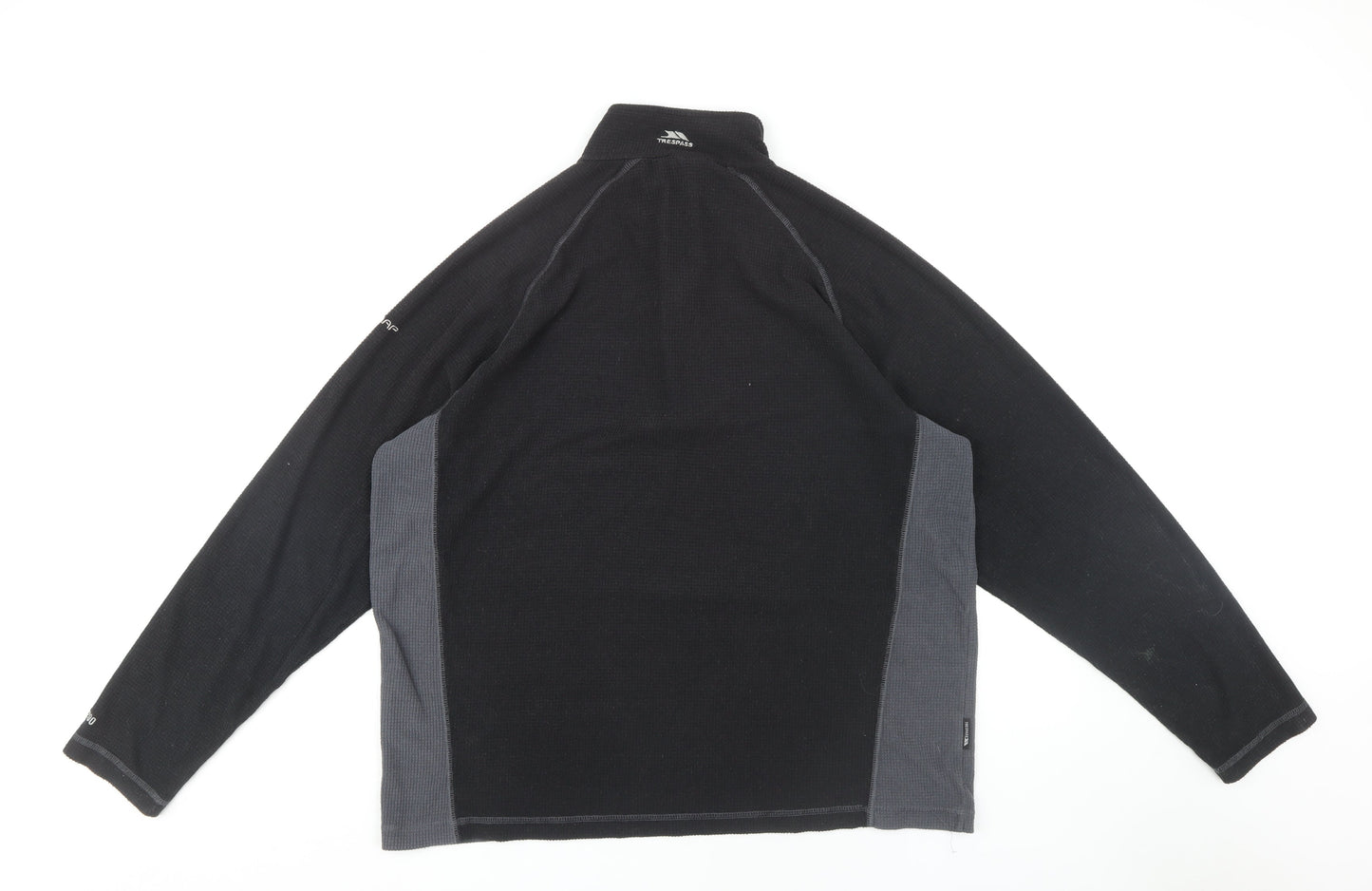 Trespass Men's XL Black 1/4 Zip Sweatshirt