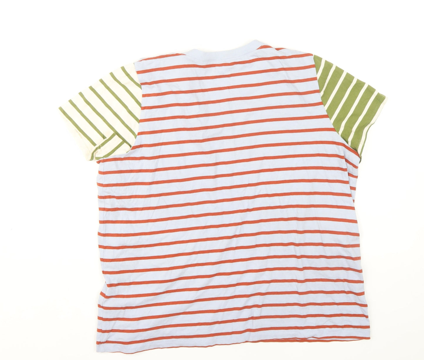 Madewell Women's Multicoloured Stripe T-Shirt XL Casual