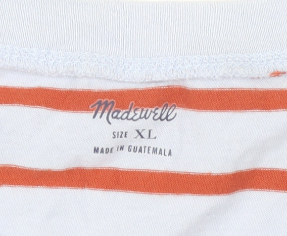 Madewell Women's Multicoloured Stripe T-Shirt XL Casual