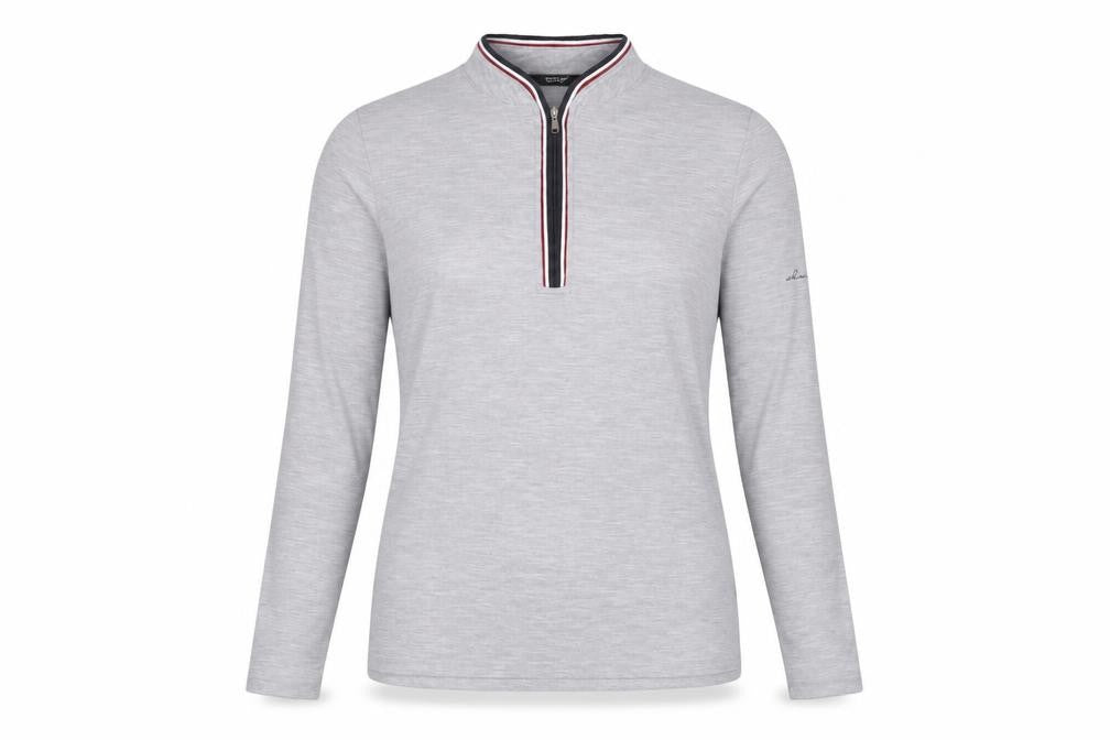 Abacus Women's Grey Long Sleeve Top, Size 10