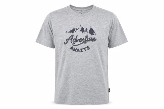 Hi Gear Men's Grey Adventure Graphic T-Shirt, Small