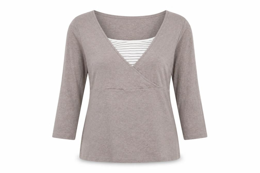 H&M Women’s Brown Maternity Wrap Blouse M