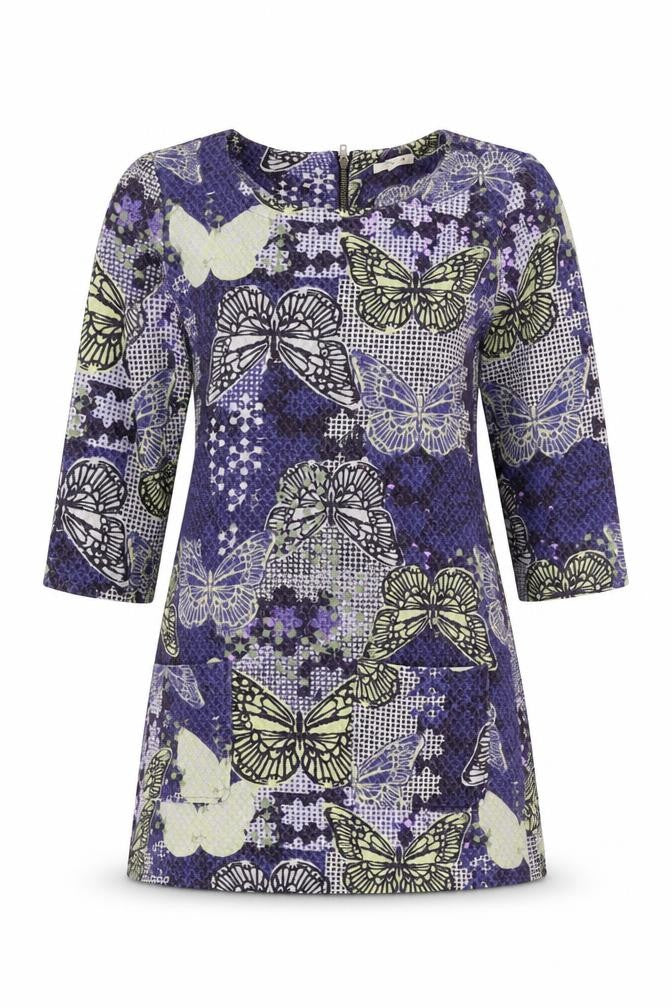 White Stuff Women's Purple Floral Dress, Size 8