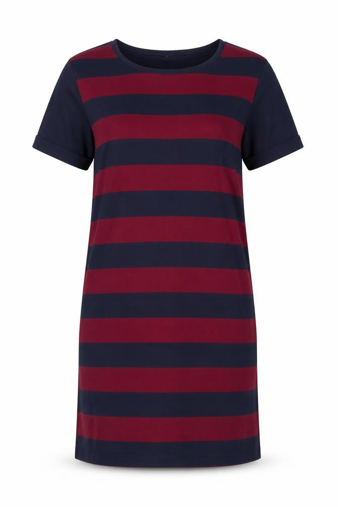 Uniqlo Women's Striped Casual Dress, Blue/Red, Size S