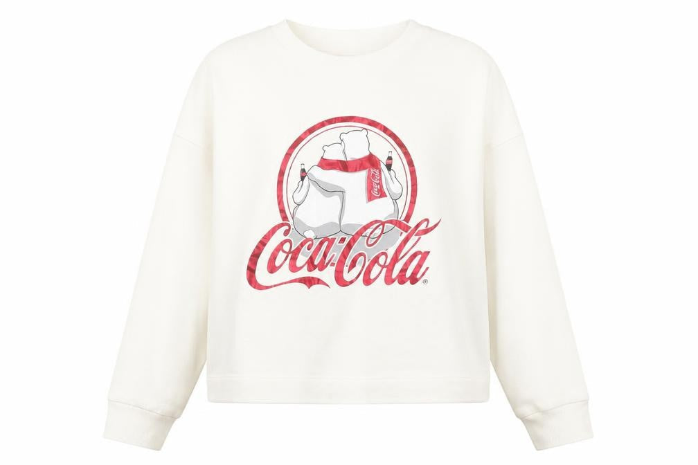 Next Coca-Cola Women's White Sweatshirt Size 16