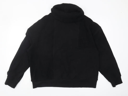Warehouse Women's Black Roll Neck Sweatshirt Size L
