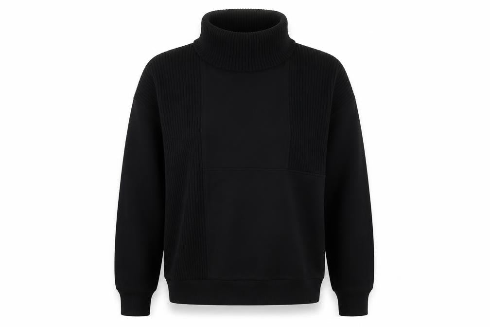Warehouse Women's Black Roll Neck Sweatshirt Size L