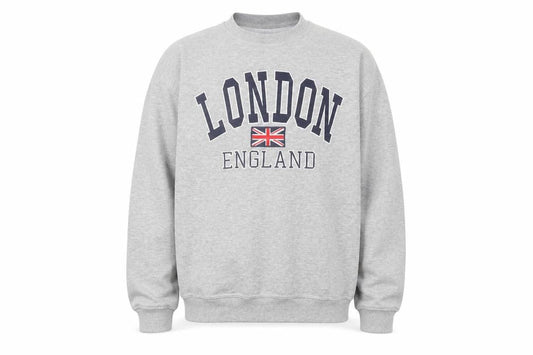 GWCC Men's Grey Graphic Print London Sweatshirt L