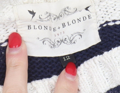 Blonde + Blonde Women's Multicoloured Pullover Jumper, Size 12