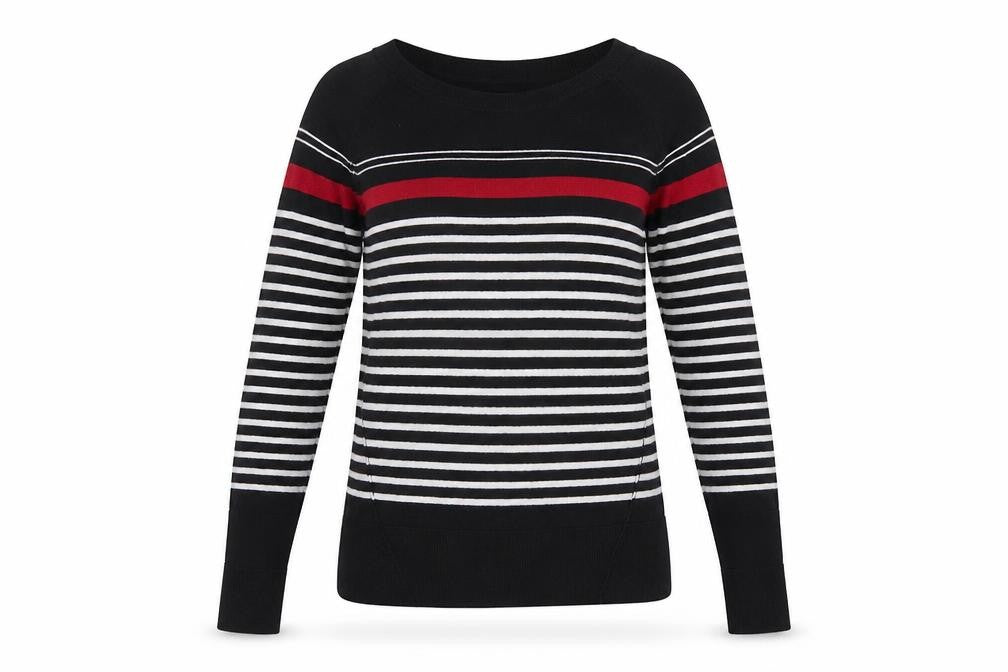 Next Women's Black Striped Pullover Jumper Size 6