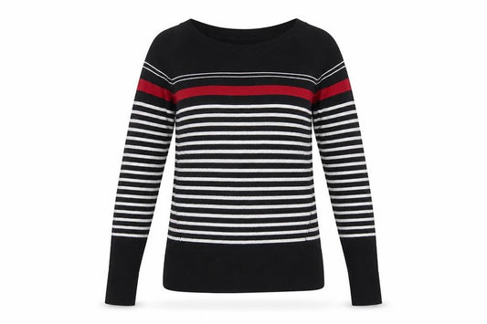 Next Women's Black Striped Pullover Jumper Size 6