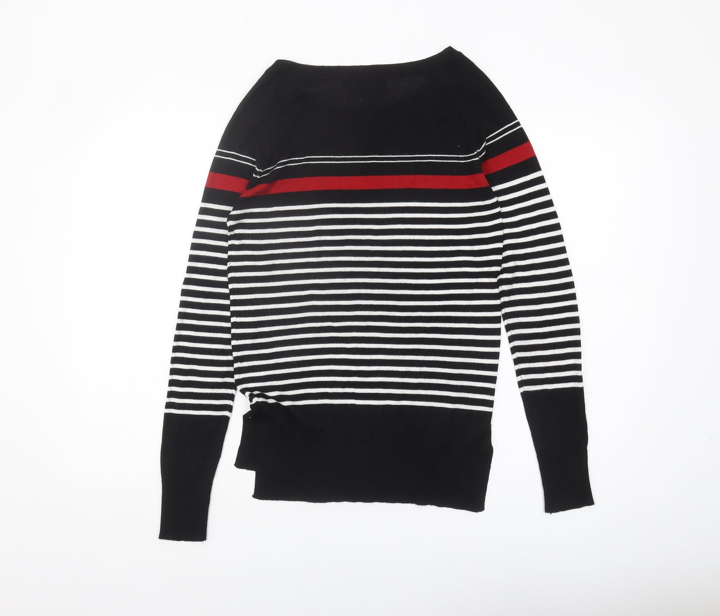 Next Women's Black Striped Pullover Jumper Size 6
