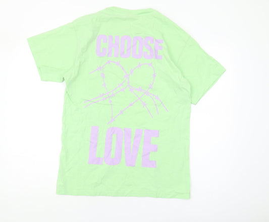 ASOS DESIGN Women’s Green T-Shirt, Size 8, Casual Style
