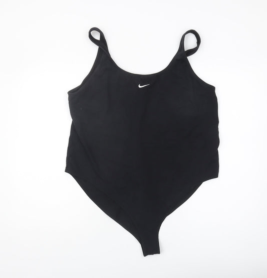 Nike Women's Black Leotard 2XL Cotton Blend Athletic