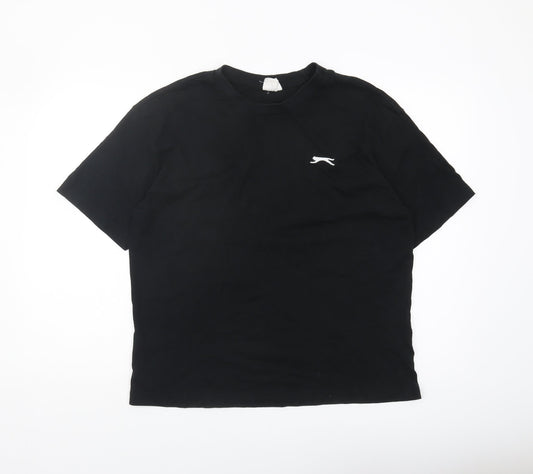 Slazenger Women's Black Cotton T-Shirt Size 10