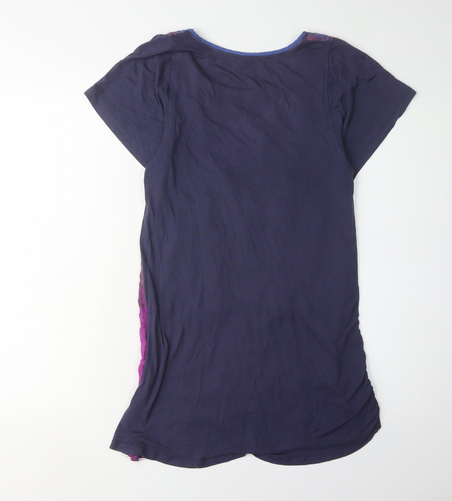 Next Women's Purple Geometric T-Shirt, Size 8