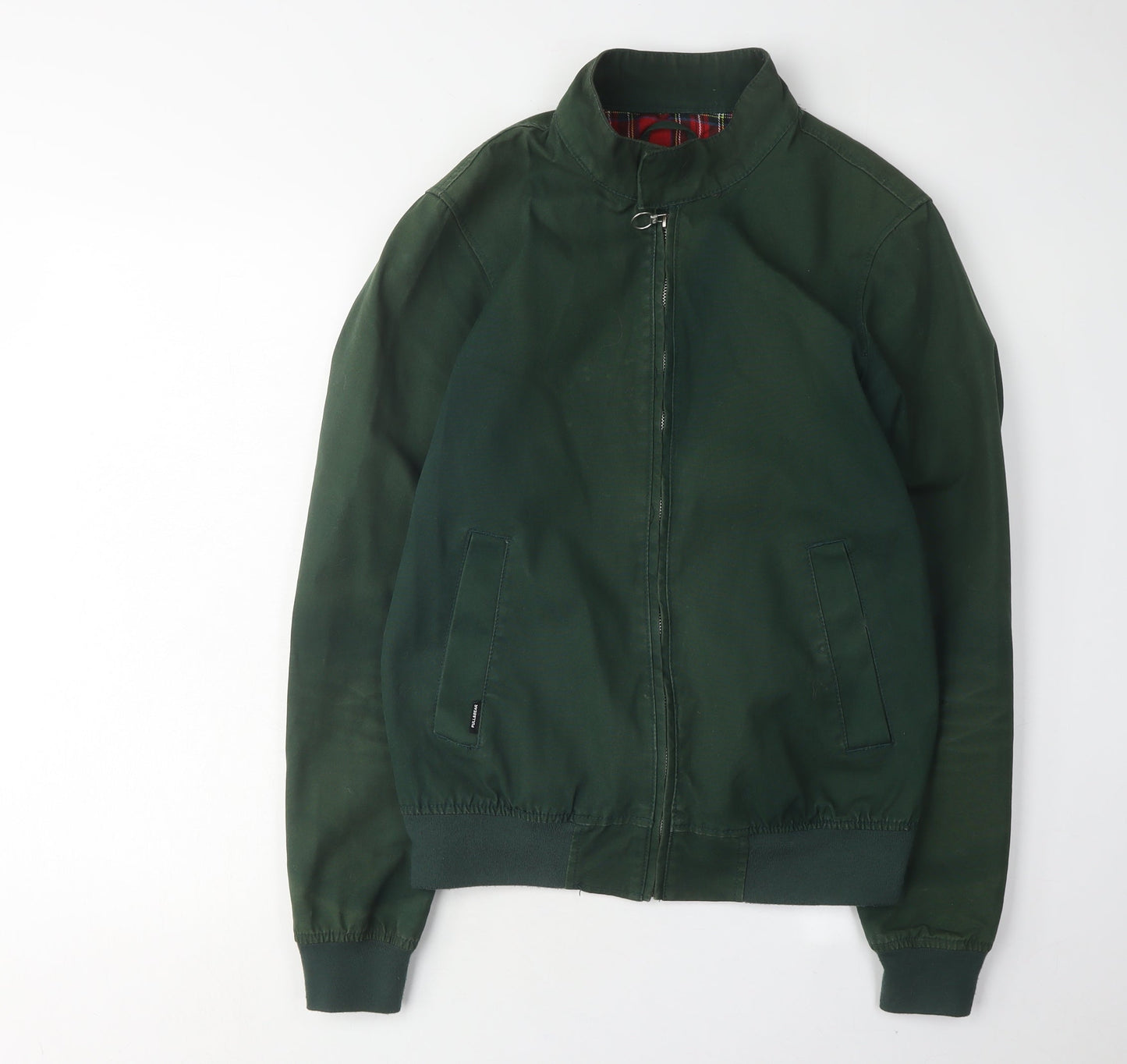 Pull & Bear Men's Green Basic Jacket, Size S