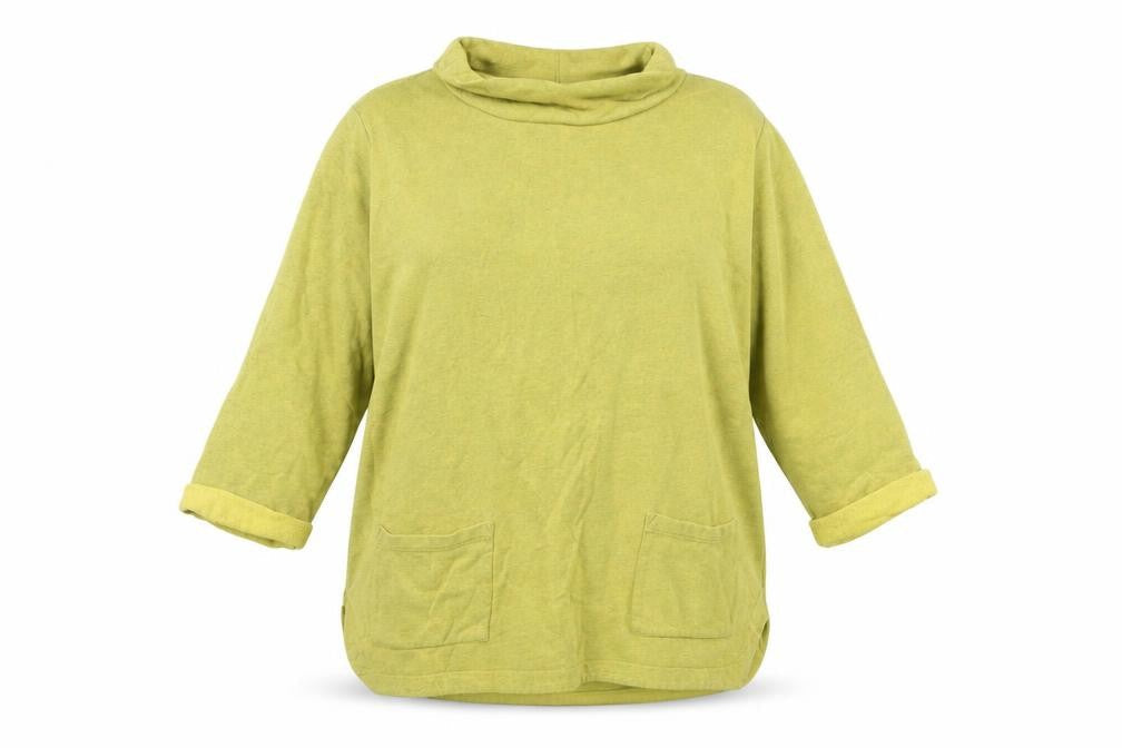 Seasalt Women's Yellow Cowl Neck Sweatshirt Size 10