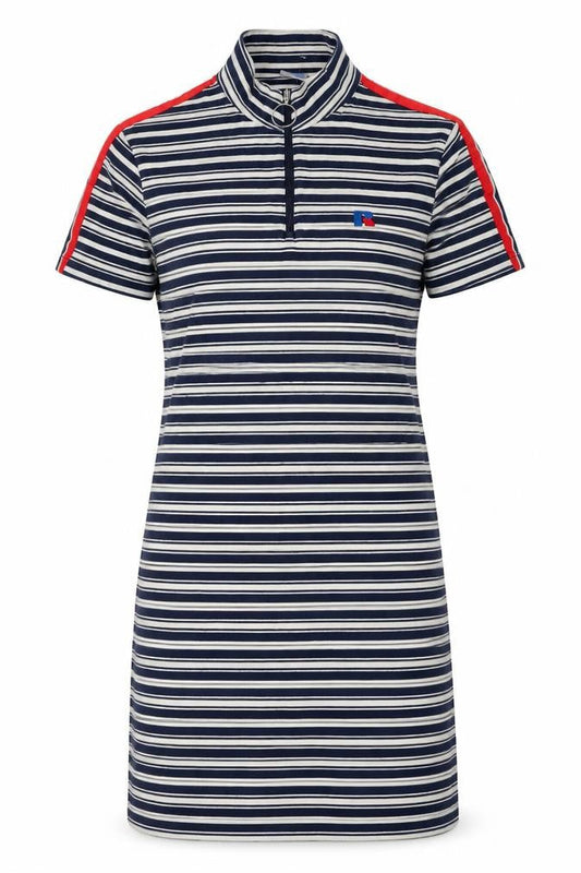 Russell Athletic Women's Multicoloured Striped T-Shirt Dress