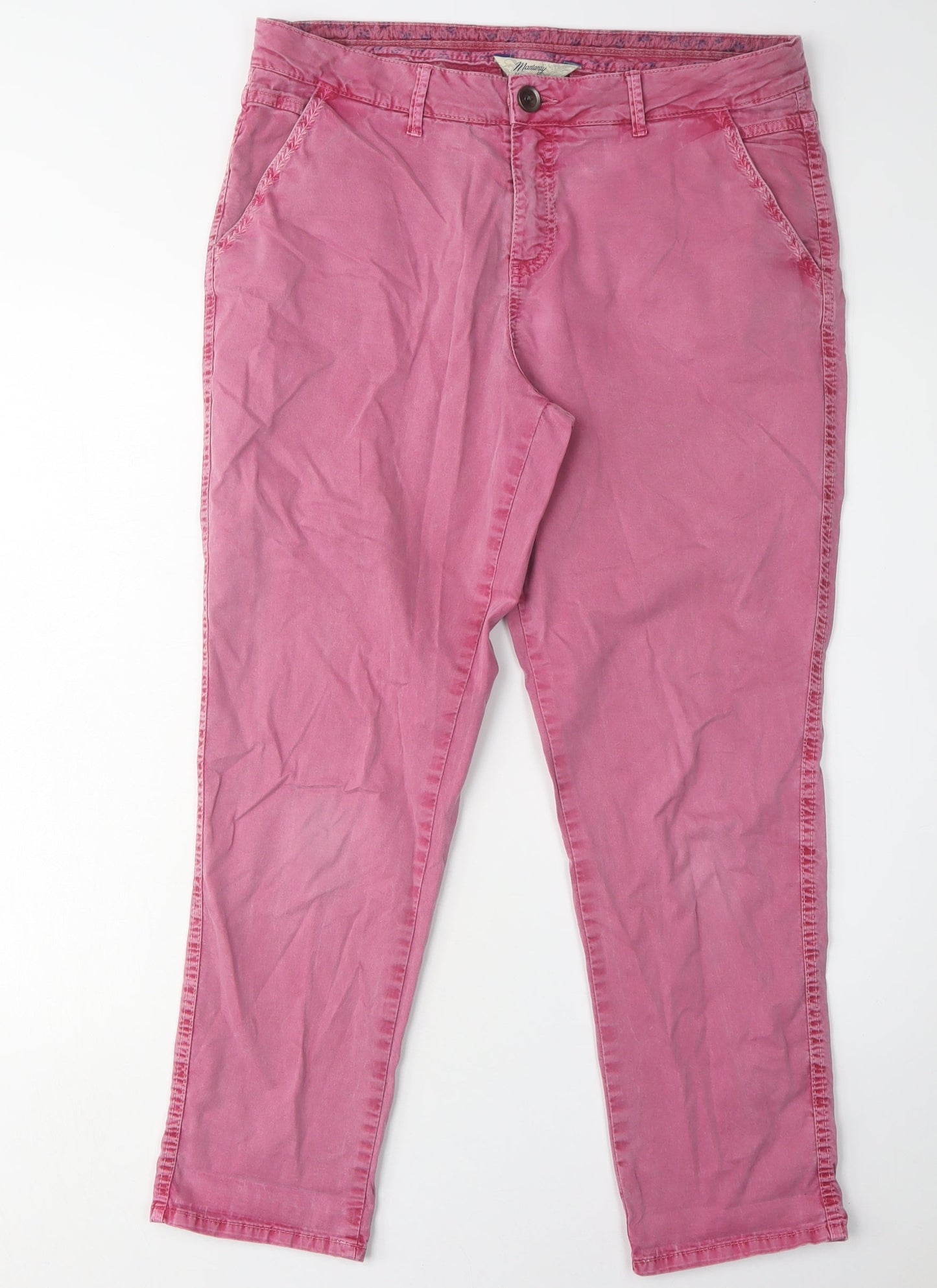 Mantaray Women's Pink Straight Trousers Size 14