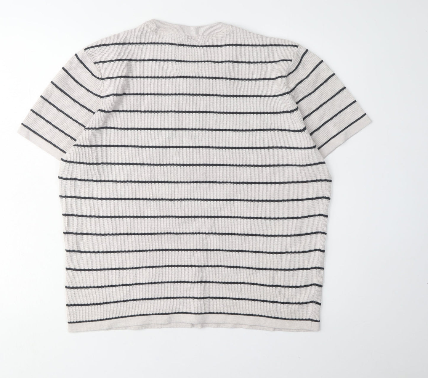 Hammond & Co. Men's Beige Striped T-Shirt L