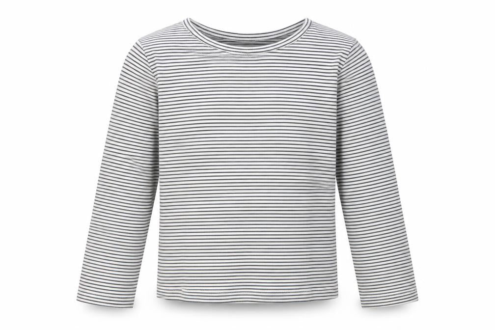 Next Girls Black Striped T-Shirt 3-4 Years