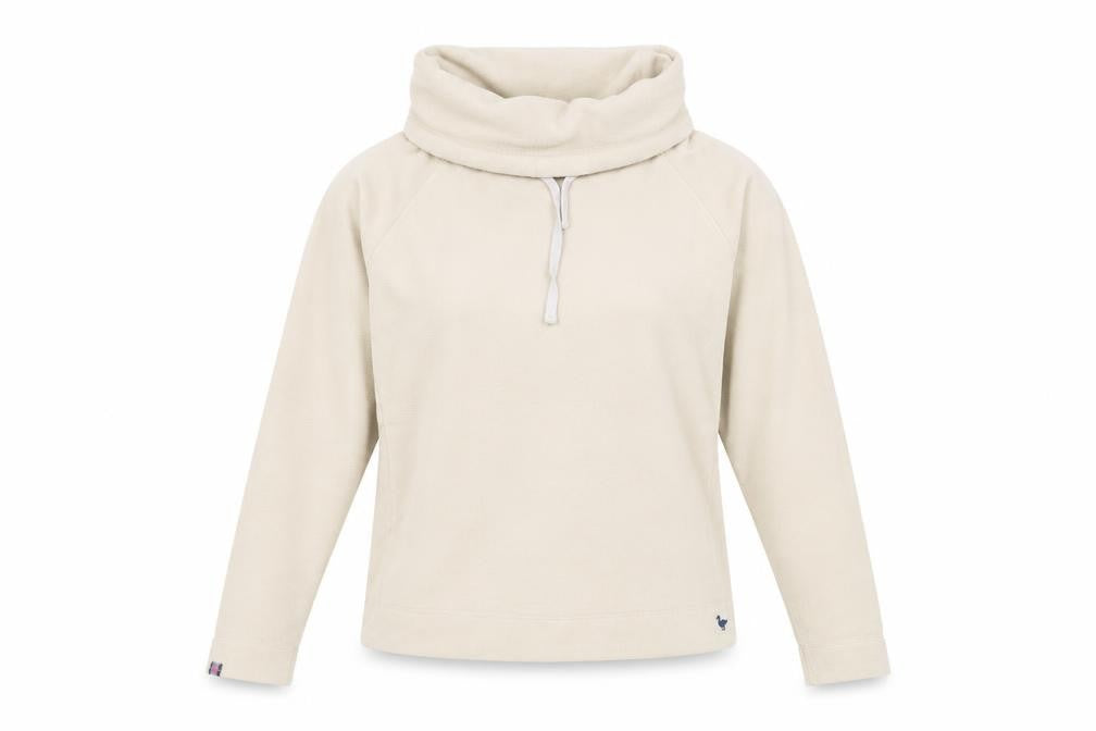 Country Rose Women's Ivory Fleece Pullover Sweatshirt Size S