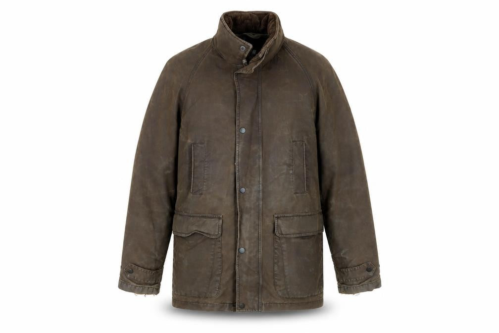 Guise Men's Brown Mid-Length Overcoat Jacket M