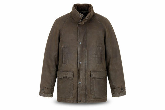 Guise Men's Brown Mid-Length Overcoat Jacket M