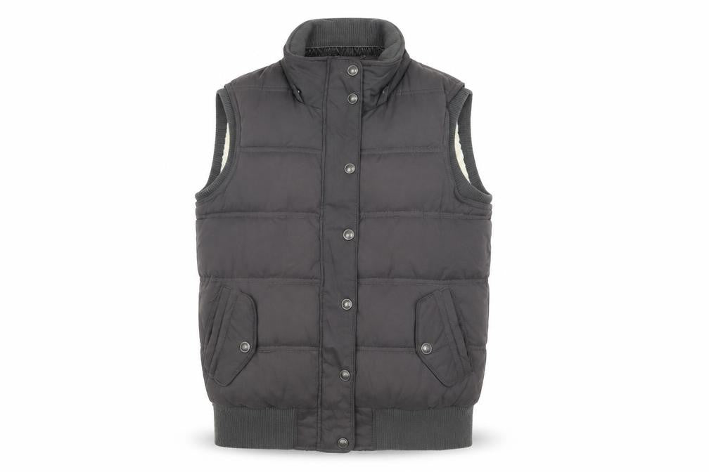 FatFace Women's Black Puffer Waistcoat Size 12 Regular Fit