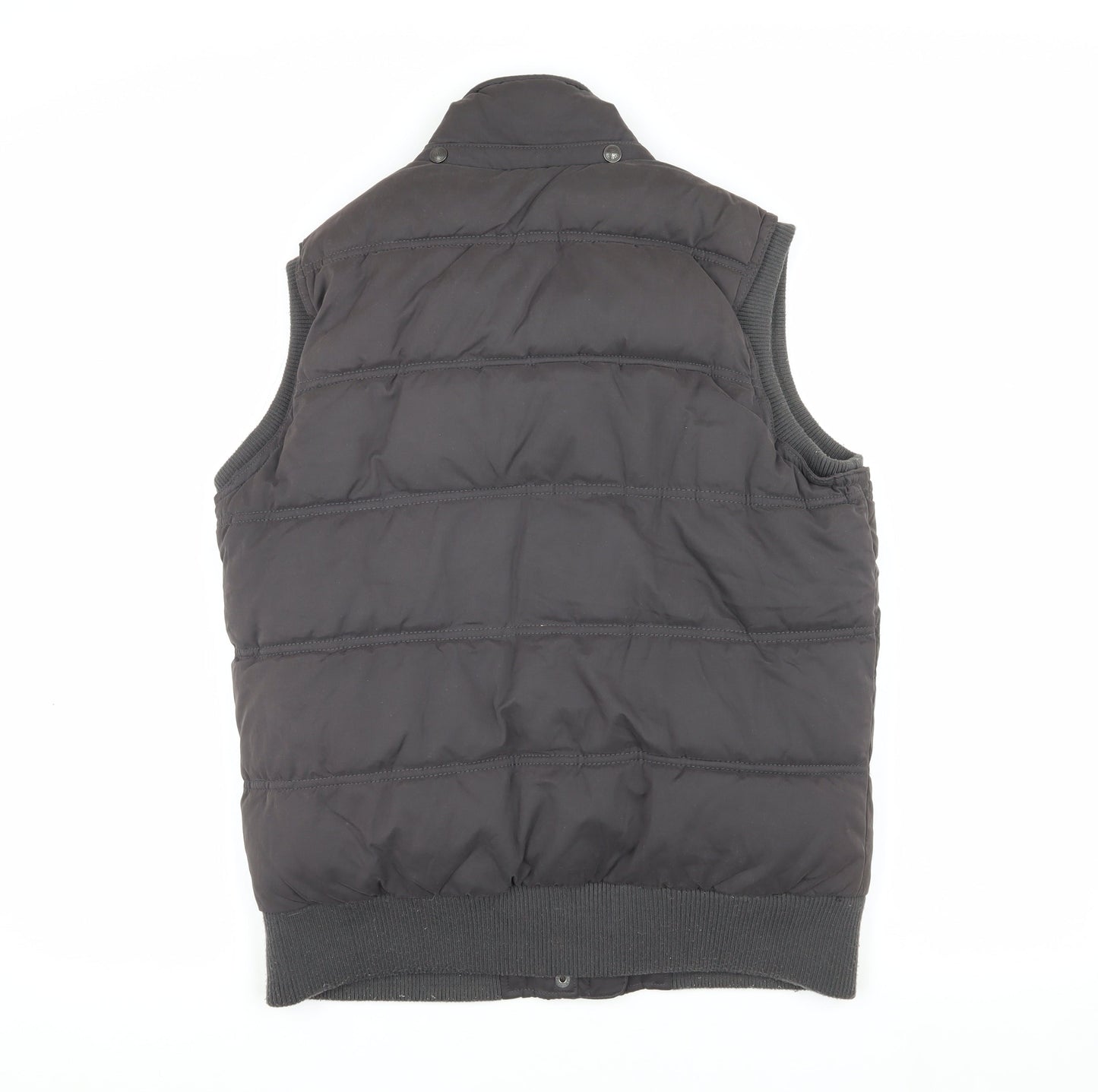 Fat Face Women's Black Puffer Waistcoat Size 12 Regular Fit