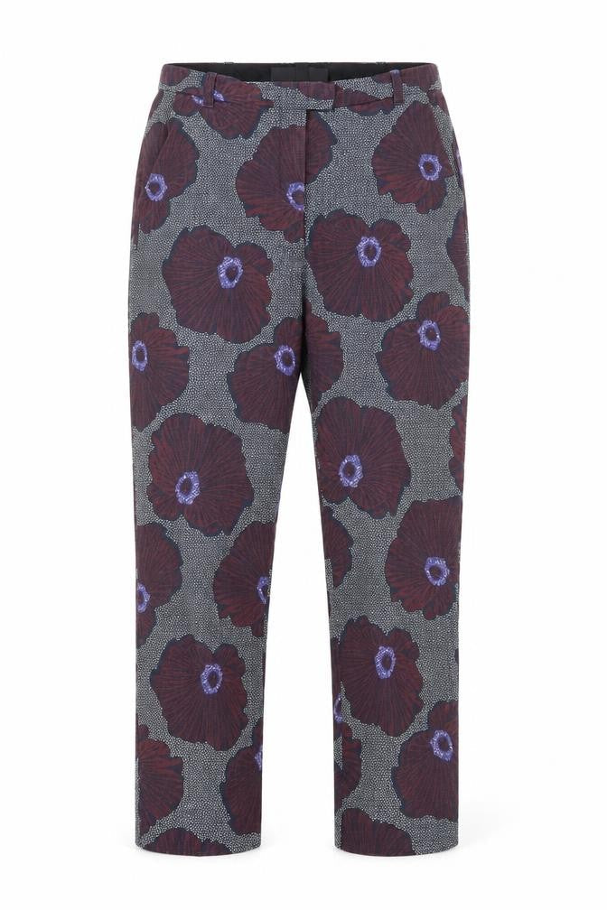 Topshop Womens Multicoloured Floral Trousers Size 10