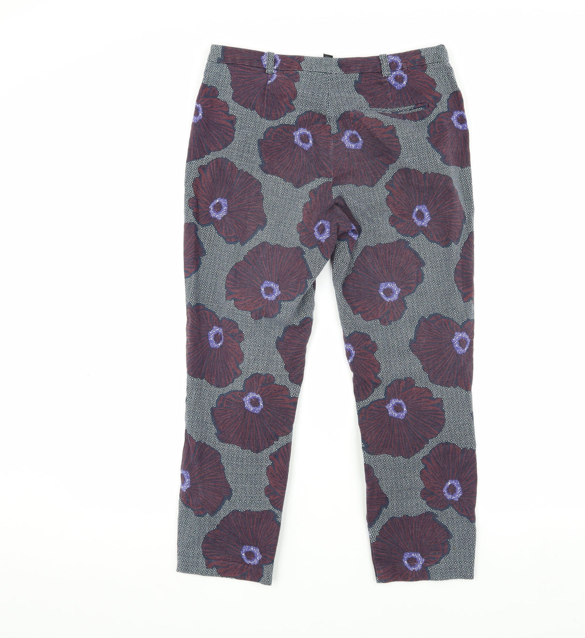 Topshop Womens Multicoloured Floral Trousers Size 10