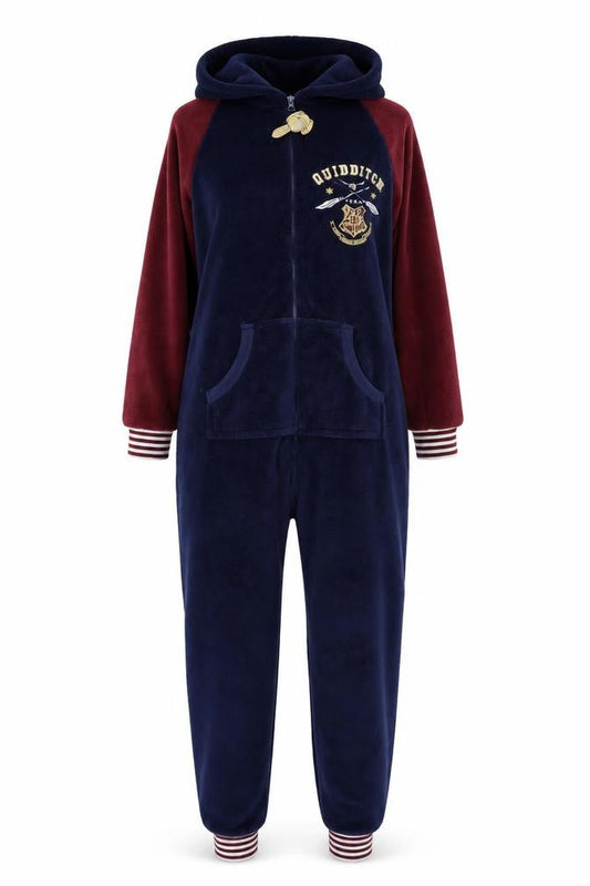 Harry Potter Women's Blue Fleece One Piece Jumper, S