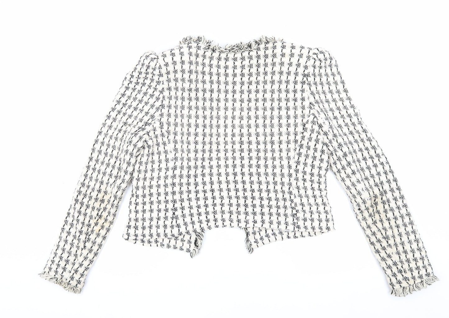 MNG Women's Multicoloured Bouclé Blazer, Size S