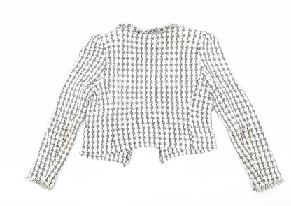 Mango Women's Multicoloured Bouclé Blazer, Size S